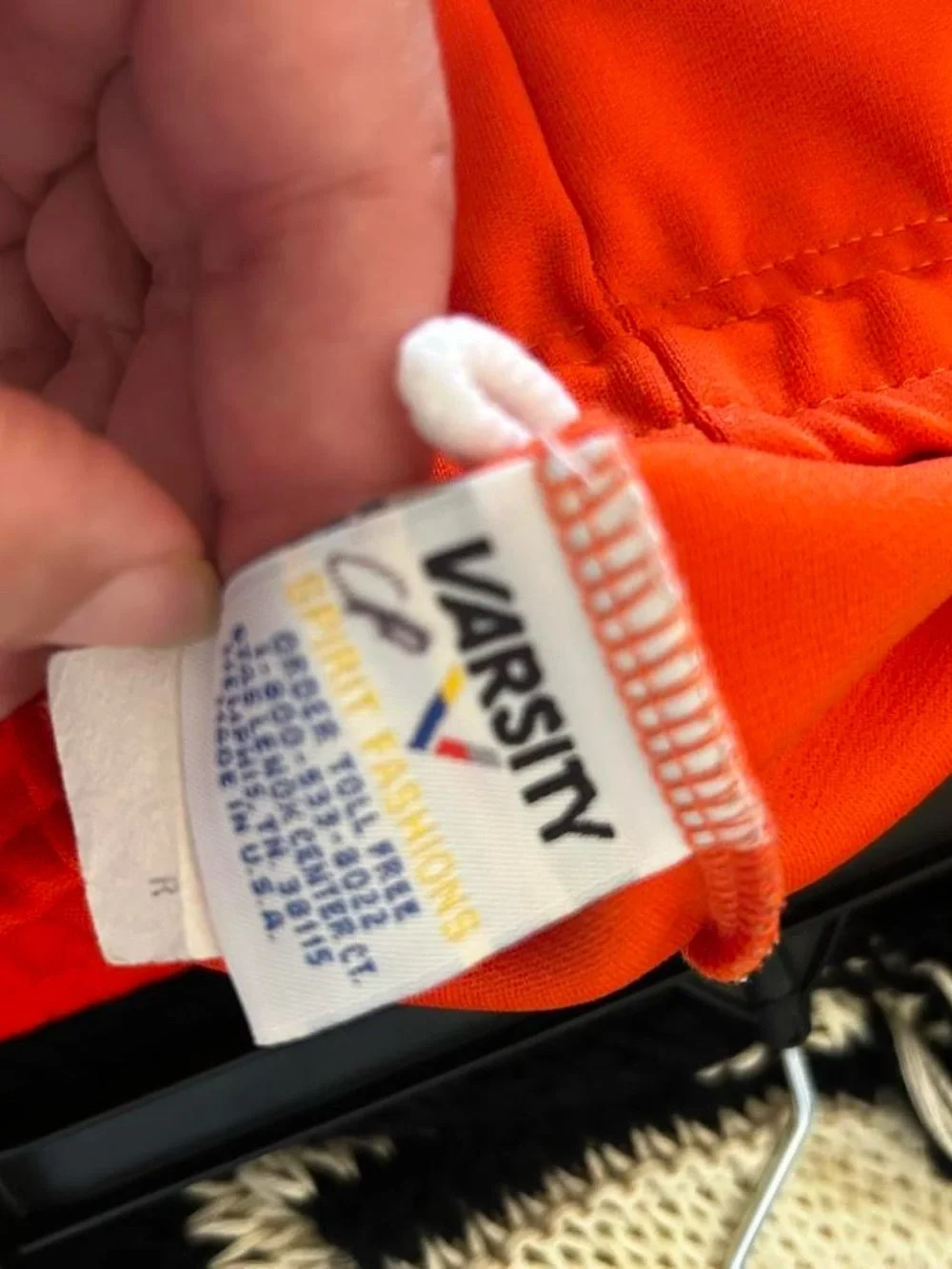 Vintage varsity orange hot shorts size Xs